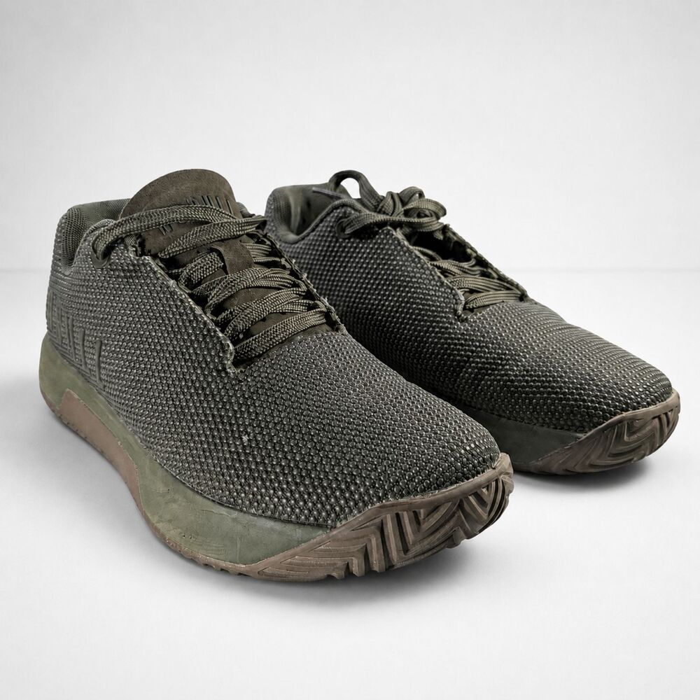 Nobull Sneakers Unisex Size M5/W6.5 Military Green SuperFabric Low Top Lace Up